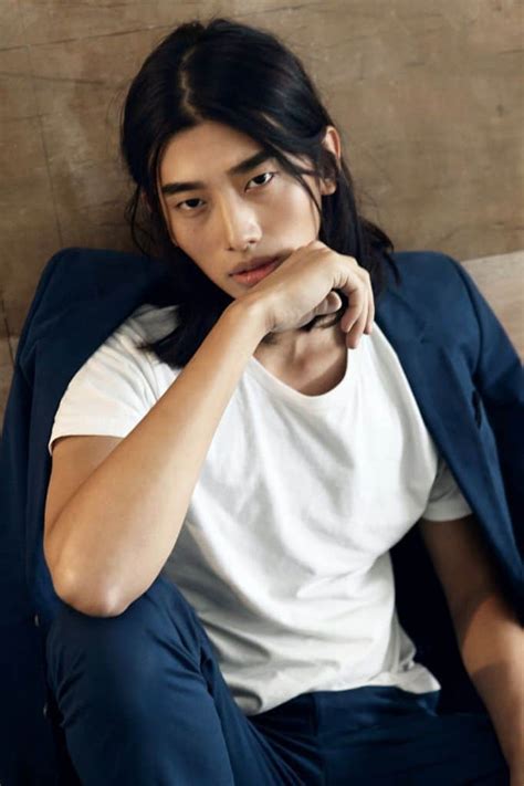 men asian long hair